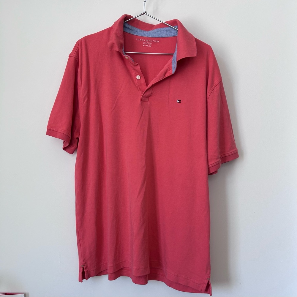 Tommy Hilfiger Men’s Coral-Red Polo Shirt